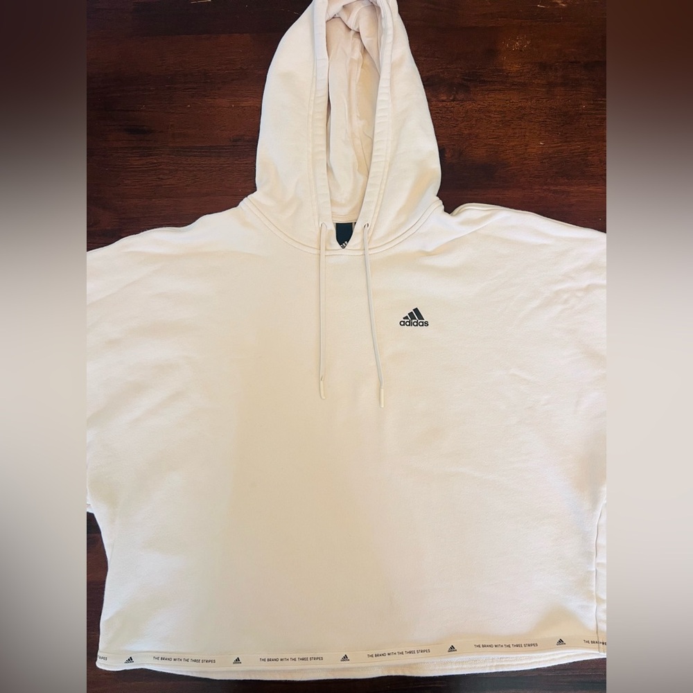 Adidas Off-White Hoodie with Logo